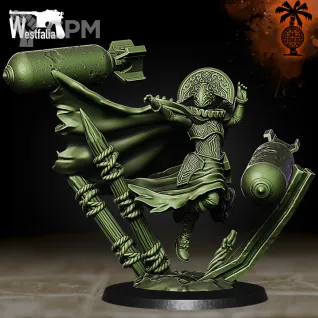 Описание картинки Cadaver Corps Phosphor Witch 1 от PocketSized Prints по цене 450руб | Свободный Рынок Миниатюр - СРМ