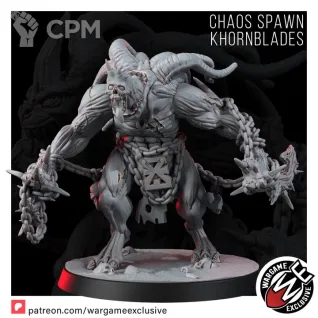 Описание картинки CHAOS SPAWN KHORNBLADES от Brutality по цене 800руб | Свободный Рынок Миниатюр - СРМ