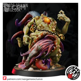 Описание картинки CHAOS SPAWN NURGLOOK от Brutality по цене 900руб | Свободный Рынок Миниатюр - СРМ