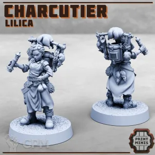Описание картинки Lilica - Charcutier (Meat Seller) от PocketSized Prints по цене 180руб | Свободный Рынок Миниатюр - СРМ