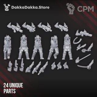 Описание картинки Death Corps Specops Squad от Manufactorum76 по цене 800руб | Свободный Рынок Миниатюр - СРМ