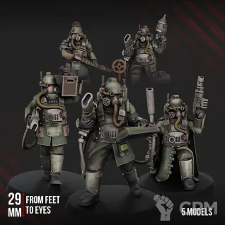 Описание картинки Death Corps Specops Squad от Manufactorum76 по цене 800руб | Свободный Рынок Миниатюр - СРМ