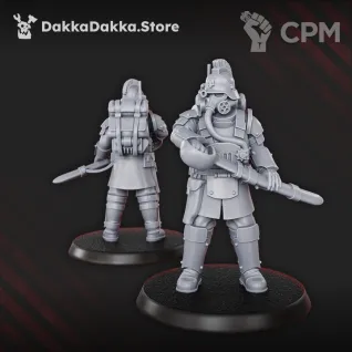 Описание картинки Death Corps Specops Squad от Manufactorum76 по цене 800руб | Свободный Рынок Миниатюр - СРМ