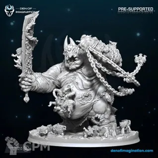 Описание картинки Great Plague Demon от PocketSized Prints по цене 2 300руб | Свободный Рынок Миниатюр - СРМ