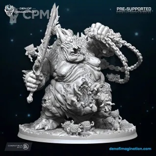 Описание картинки Great Plague Demon от PocketSized Prints по цене 2 300руб | Свободный Рынок Миниатюр - СРМ
