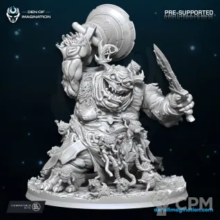 Описание картинки Great Plague Demon от PocketSized Prints по цене 2 300руб | Свободный Рынок Миниатюр - СРМ
