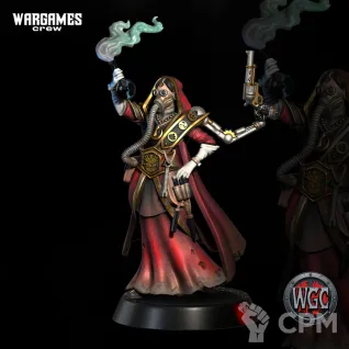 Описание картинки Devika The Resolute Flame Alchemist от PocketSized Prints по цене 200руб | Свободный Рынок Миниатюр - СРМ