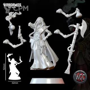Описание картинки Devika The Resolute Flame Alchemist от PocketSized Prints по цене 200руб | Свободный Рынок Миниатюр - СРМ
