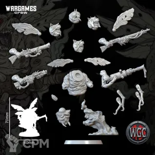 Описание картинки Funeral Fly Heralds x2 от PocketSized Prints по цене 1 600руб | Свободный Рынок Миниатюр - СРМ