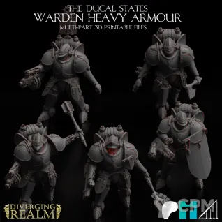 Описание картинки Warden Heavy Armour от Manufactorum76 по цене 500руб | Свободный Рынок Миниатюр - СРМ