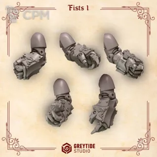 Описание картинки Blood Angels - Fists 1 от Мастерская террейна по цене 200руб | Свободный Рынок Миниатюр - СРМ