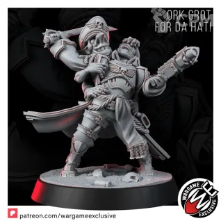 Описание картинки ORK GROT FOR DA HAT! от Brutality по цене 350руб | Свободный Рынок Миниатюр - СРМ