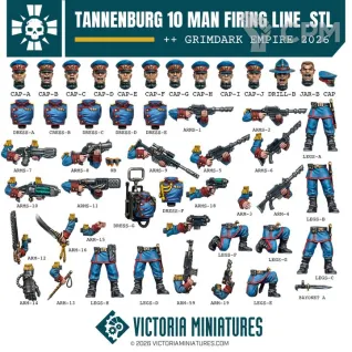 Описание картинки Tannenburg/Victorian squad от Manufactorum76 по цене 150руб | Свободный Рынок Миниатюр - СРМ