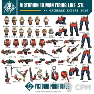 Описание картинки Tannenburg/Victorian squad от Manufactorum76 по цене 150руб | Свободный Рынок Миниатюр - СРМ