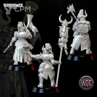 Описание картинки Gilded Linebreakers Command x3 от PocketSized Prints по цене 600руб | Свободный Рынок Миниатюр - СРМ