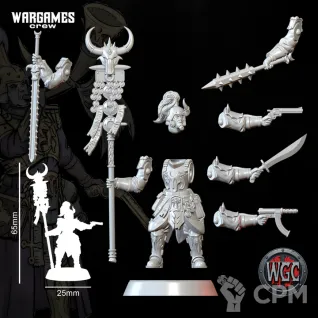 Описание картинки Gilded Linebreakers Command x3 от PocketSized Prints по цене 600руб | Свободный Рынок Миниатюр - СРМ