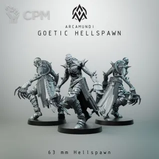 Описание картинки Goetic Hellspawn от PocketSized Prints по цене 400руб | Свободный Рынок Миниатюр - СРМ