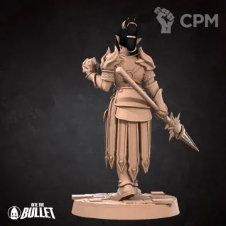 Описание картинки Half-Elf Cleric от PocketSized Prints по цене 200руб | Свободный Рынок Миниатюр - СРМ