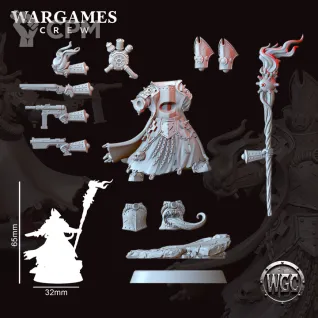 Описание картинки Heretic Abyssal Priest от PocketSized Prints по цене 400руб | Свободный Рынок Миниатюр - СРМ