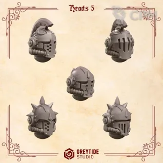 Описание картинки Blood Angels - Heads 5 от Мастерская террейна по цене 150руб | Свободный Рынок Миниатюр - СРМ