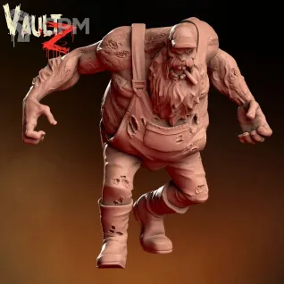 Описание картинки Hillbilly Zombie от PocketSized Prints по цене 300руб | Свободный Рынок Миниатюр - СРМ