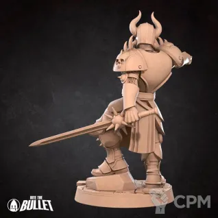Описание картинки Human Deathbringer Fighter от PocketSized Prints по цене 200руб | Свободный Рынок Миниатюр - СРМ