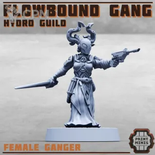 Описание картинки Flowbound - Hydro Guild Gang от PocketSized Prints по цене 1 200руб | Свободный Рынок Миниатюр - СРМ