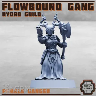 Описание картинки Flowbound - Hydro Guild Gang от PocketSized Prints по цене 1 200руб | Свободный Рынок Миниатюр - СРМ