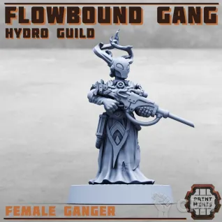 Описание картинки Flowbound - Hydro Guild Gang от PocketSized Prints по цене 1 200руб | Свободный Рынок Миниатюр - СРМ