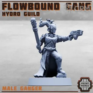 Описание картинки Flowbound - Hydro Guild Gang от PocketSized Prints по цене 1 200руб | Свободный Рынок Миниатюр - СРМ