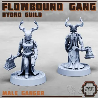 Описание картинки Flowbound - Hydro Guild Gang от PocketSized Prints по цене 1 200руб | Свободный Рынок Миниатюр - СРМ