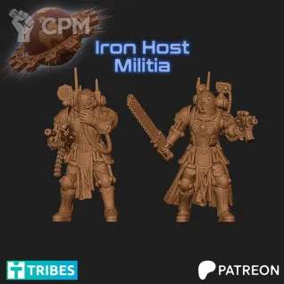 Описание картинки Iron Host Militia от Manufactorum76 по цене 1 600руб | Свободный Рынок Миниатюр - СРМ
