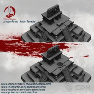 Описание картинки Nightmare Quest Temple от Studio Cockatoo по цене 22 000руб | Свободный Рынок Миниатюр - СРМ
