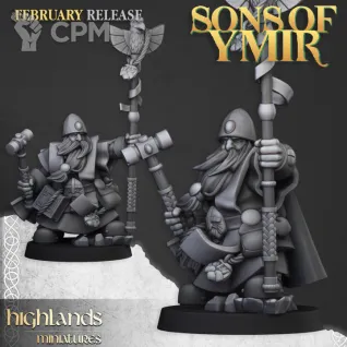 Описание картинки Dwarf Runelord ( Runepriests  ) от Knight of Light по цене 100руб | Свободный Рынок Миниатюр - СРМ