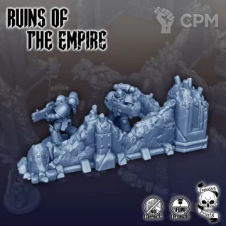 Описание картинки Ruins of The Empire - Scatter Terrain Corners от Мастерская террейна по цене 2 400руб | Свободный Рынок Миниатюр - СРМ