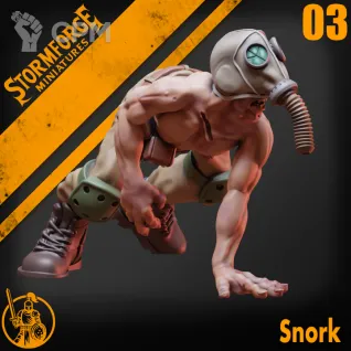 Описание картинки Snorks x3 от PocketSized Prints по цене 400руб | Свободный Рынок Миниатюр - СРМ