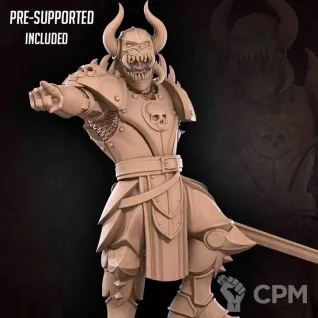 Описание картинки Human Deathbringer Fighter от PocketSized Prints по цене 200руб | Свободный Рынок Миниатюр - СРМ