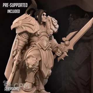 Описание картинки Alliance High King Warrior от PocketSized Prints по цене 220руб | Свободный Рынок Миниатюр - СРМ