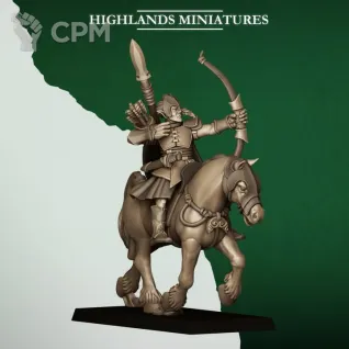 Описание картинки Mounted Feral Archers от Бруталити по цене 3 200руб | Свободный Рынок Миниатюр - СРМ