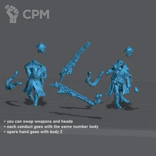 Описание картинки Mourning Thralls specialists от PocketSized Prints по цене 340руб | Свободный Рынок Миниатюр - СРМ