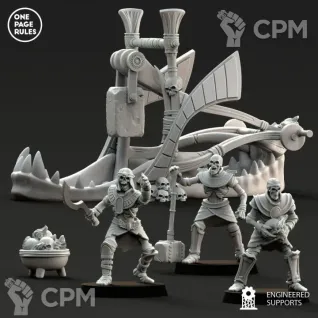 Описание картинки Tomb Kings Screaming Skull Catapult от Knight of Light по цене 700руб | Свободный Рынок Миниатюр - СРМ