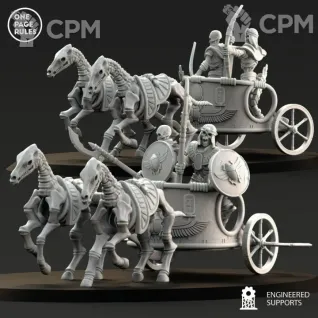 Описание картинки Tomb Kings Skeleton Chariot от Knight of Light по цене 1 000руб | Свободный Рынок Миниатюр - СРМ