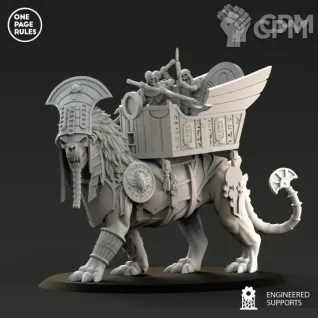 Описание картинки Tomb Kings Khemrian Warsphinxes от Knight of Light по цене 1 350руб | Свободный Рынок Миниатюр - СРМ