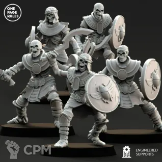 Описание картинки Tomb Kings Skeleton Warriors от Knight of Light по цене 1 000руб | Свободный Рынок Миниатюр - СРМ