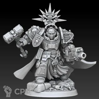 Описание картинки Grey Knights Decimus Falon от Мастерская террейна по цене 350руб | Свободный Рынок Миниатюр - СРМ