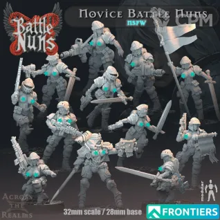 Описание картинки Battle Nun Novices от PocketSized Prints по цене 1 500руб | Свободный Рынок Миниатюр - СРМ