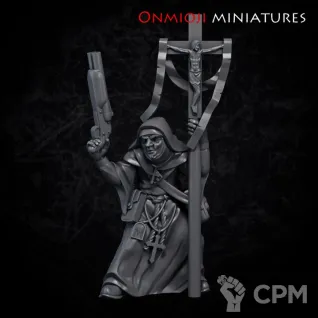 Описание картинки Nun with cross от PocketSized Prints по цене 175руб | Свободный Рынок Миниатюр - СРМ