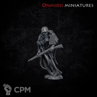Описание картинки Undead soldier - 2 от PocketSized Prints по цене 170руб | Свободный Рынок Миниатюр - СРМ