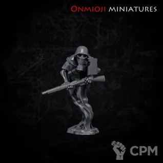 Описание картинки Undead soldier - 3 от PocketSized Prints по цене 170руб | Свободный Рынок Миниатюр - СРМ