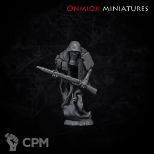 Описание картинки Undead soldier - 6 от PocketSized Prints по цене 170руб | Свободный Рынок Миниатюр - СРМ